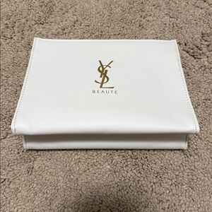 YSL White Beauty Bag